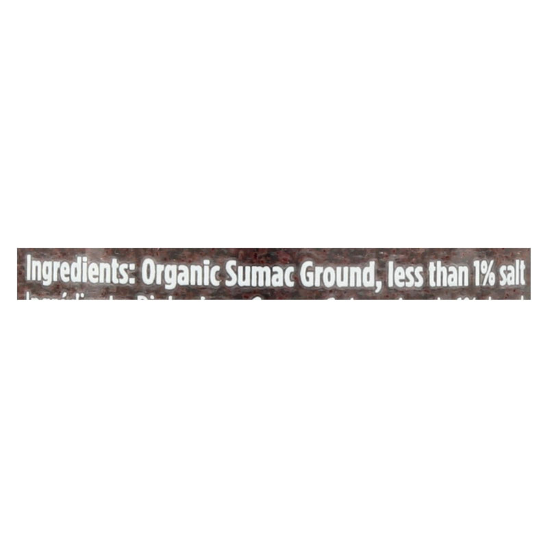 Spicely Organics - Organic Sumac - Case of 3 - 2 Ounce.