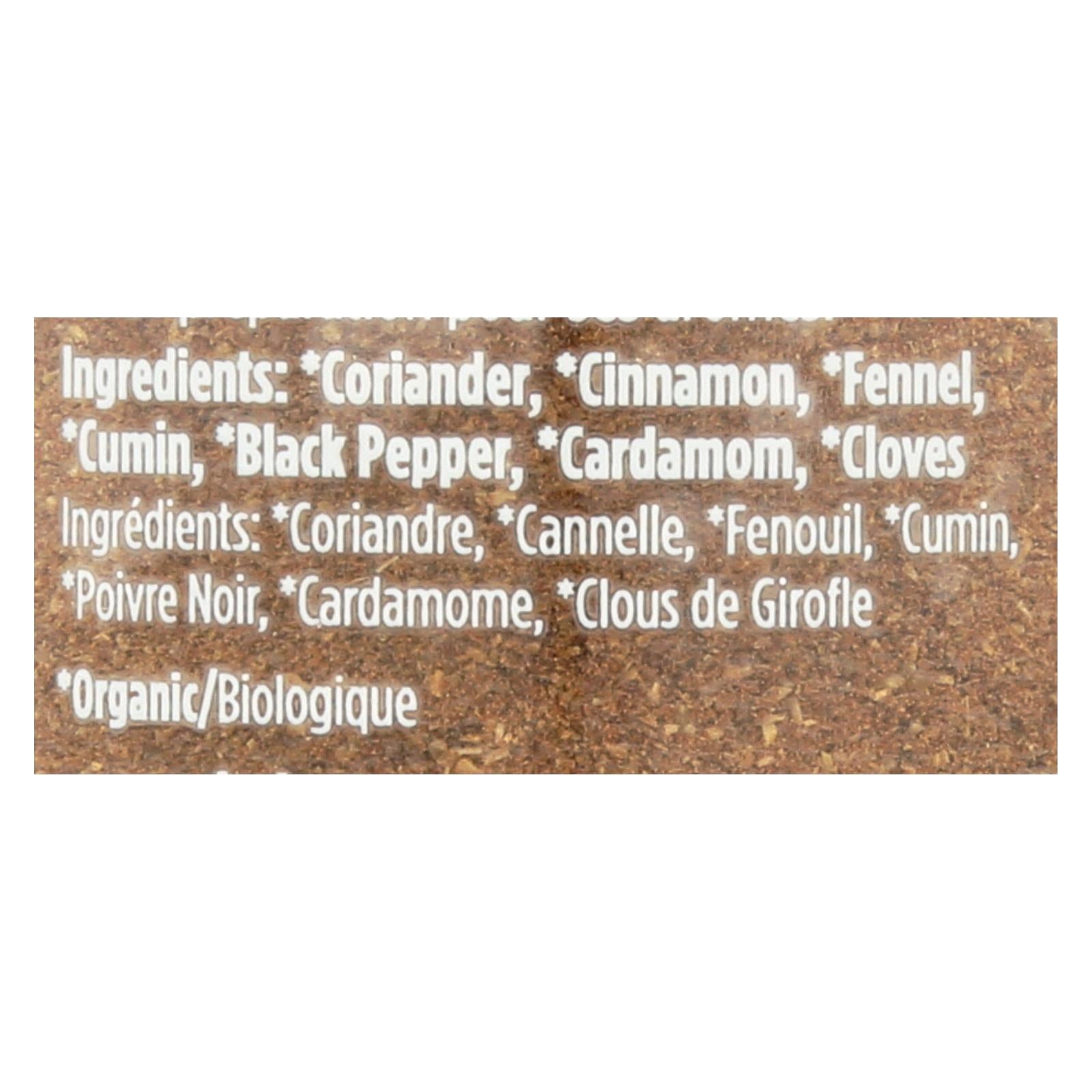 Spicely Organics - Organic Garam Masala - Case of 3 - 1.6 Ounce.