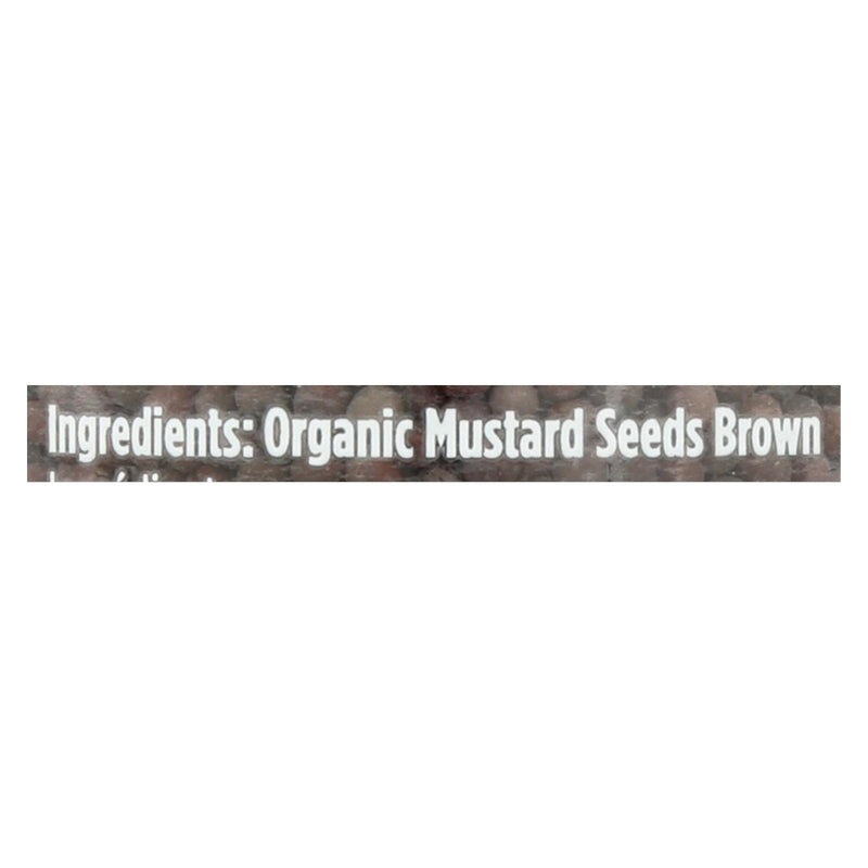 Spicely Organics - Organic Mustard Seed - Brown - Case of 3 - 2.4 Ounce.