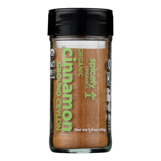 Spicely Organics - Organic Cinnamon Ceylon - Grnd - Case of 3 - 1.4 Ounce.