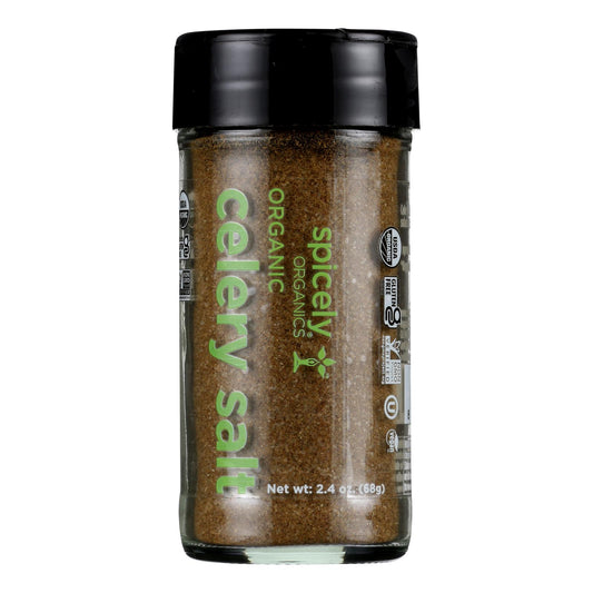 Spicely Organics - Organic Celery Salt - Case of 3 - 1.6 Ounce.