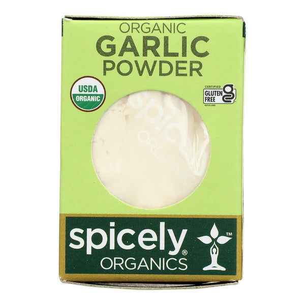 Spicely Organics - Organic Garlic Powder - Case of 6 - 0.4 Ounce.