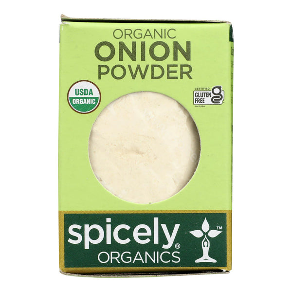 Spicely Organics - Organic Onion Powder - Case of 6 - 0.4 Ounce.