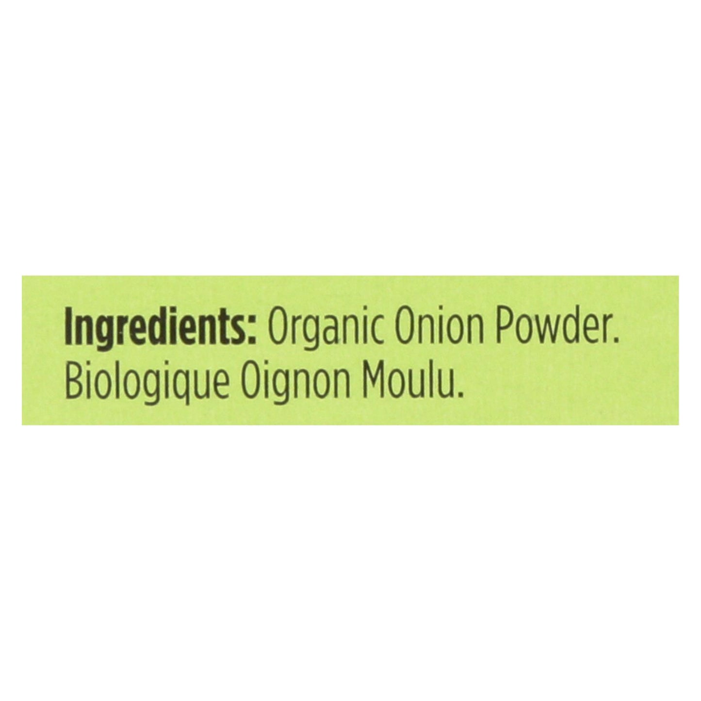 Spicely Organics - Organic Onion Powder - Case of 6 - 0.4 Ounce.