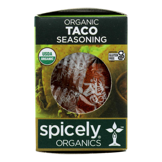 Spicely Organics - Organic Taco Seasoning - Case of 6 - 0.45 Ounce.