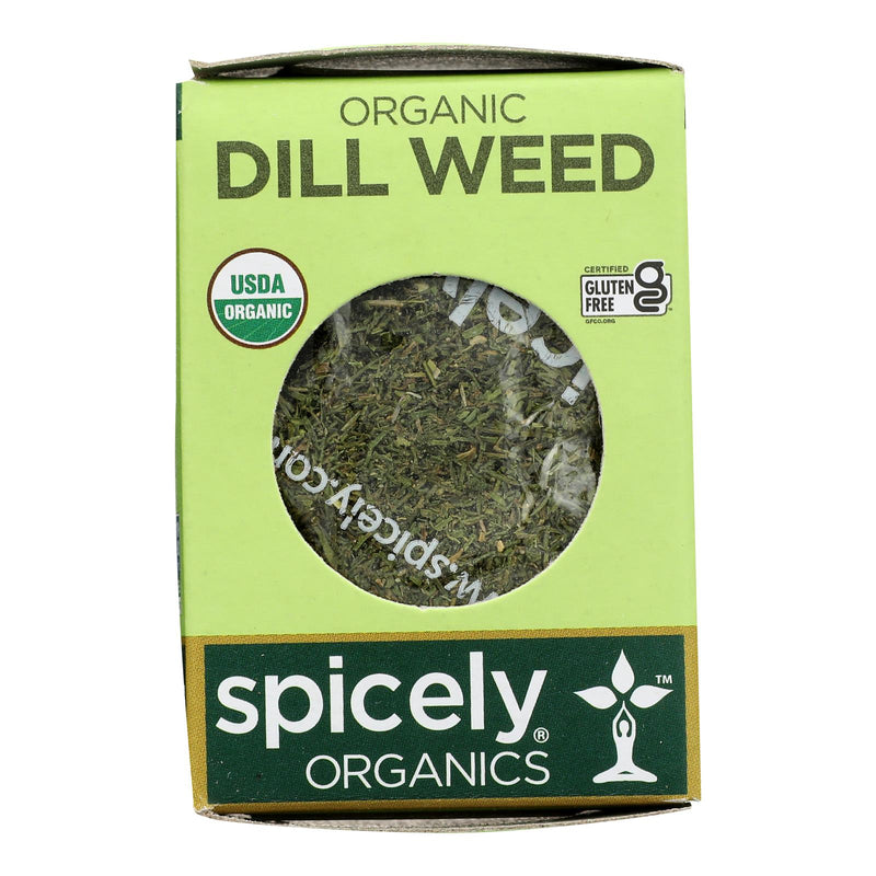 Spicely Organics - Organic Dill Weed - Case of 6 - 0.1 Ounce.