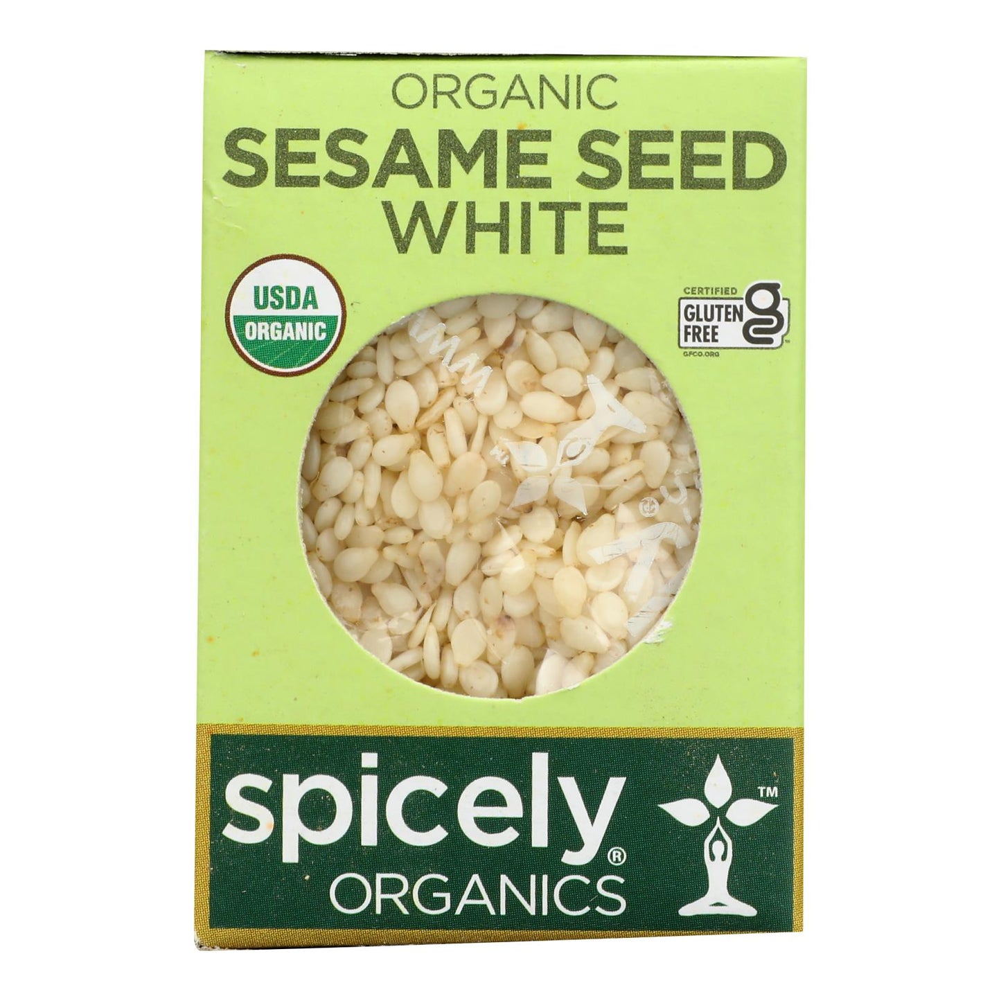 Spicely Organics - Organic Sesame Seed - White - Case of 6 - 0.45 Ounce.