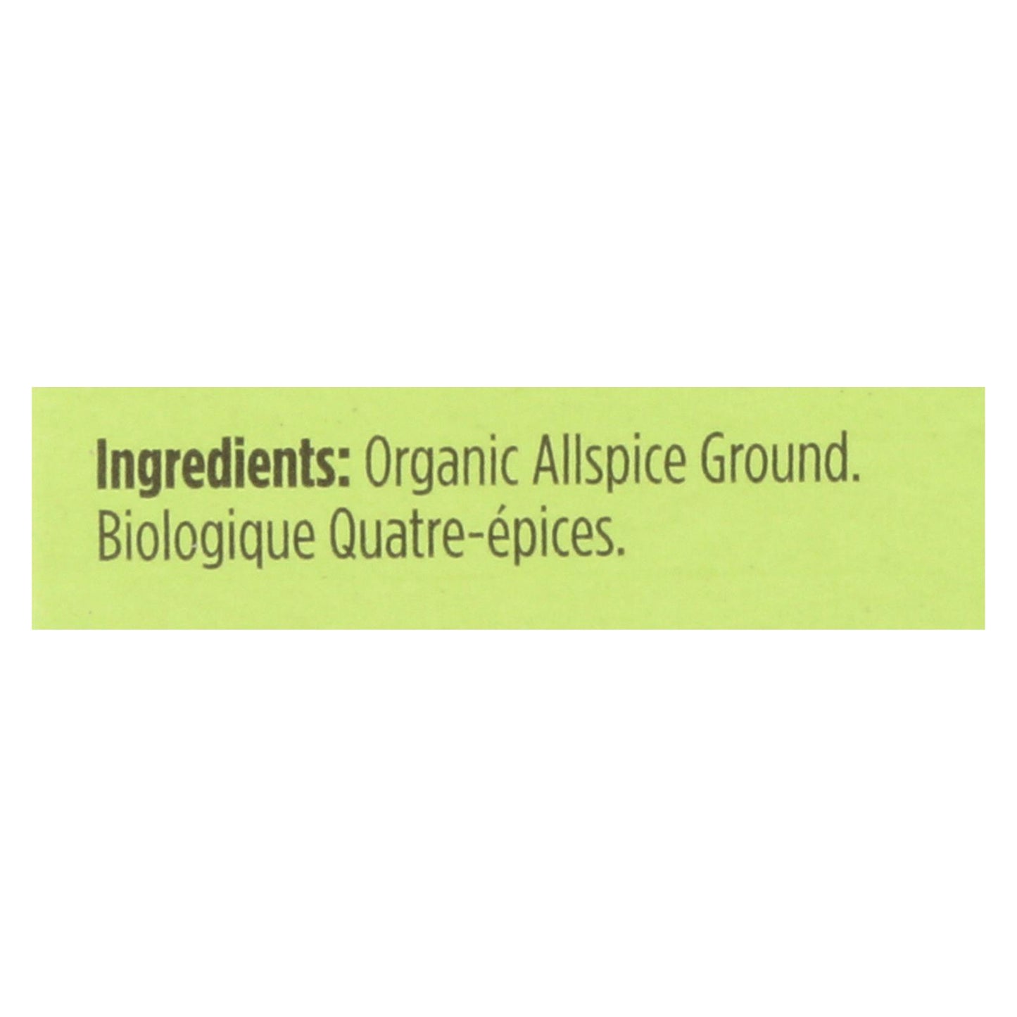 Spicely Organics - Organic Allspice - Ground - Case of 6 - 0.45 Ounce.