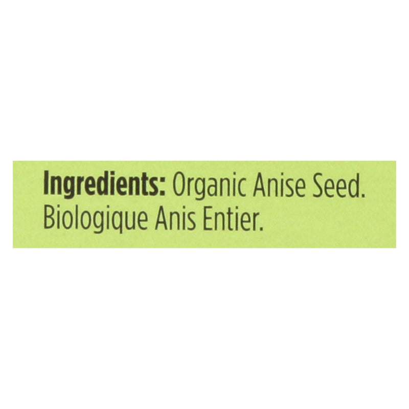 Spicely Organics - Organic Anise Whole - Case of 6 - 0.3 Ounce.