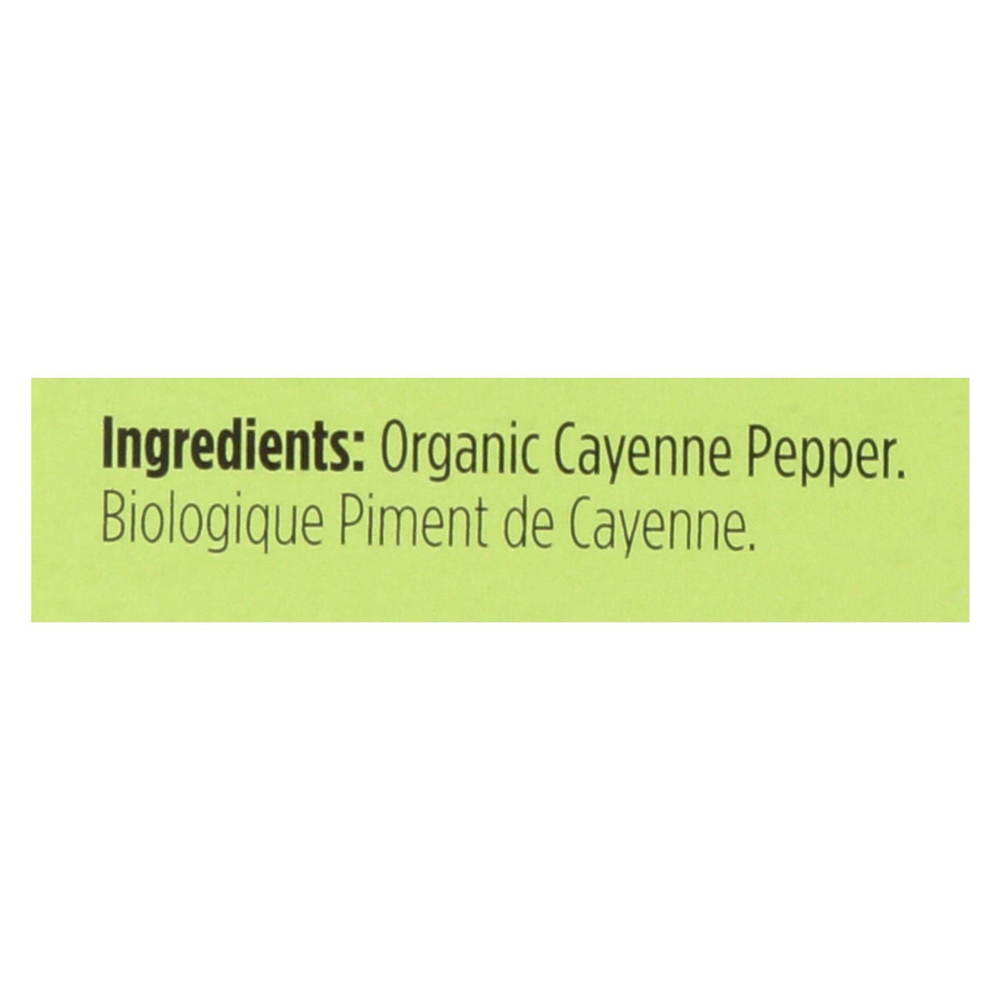 Spicely Organics - Organic Cayenne Pepper - Case of 6 - 0.45 Ounce.