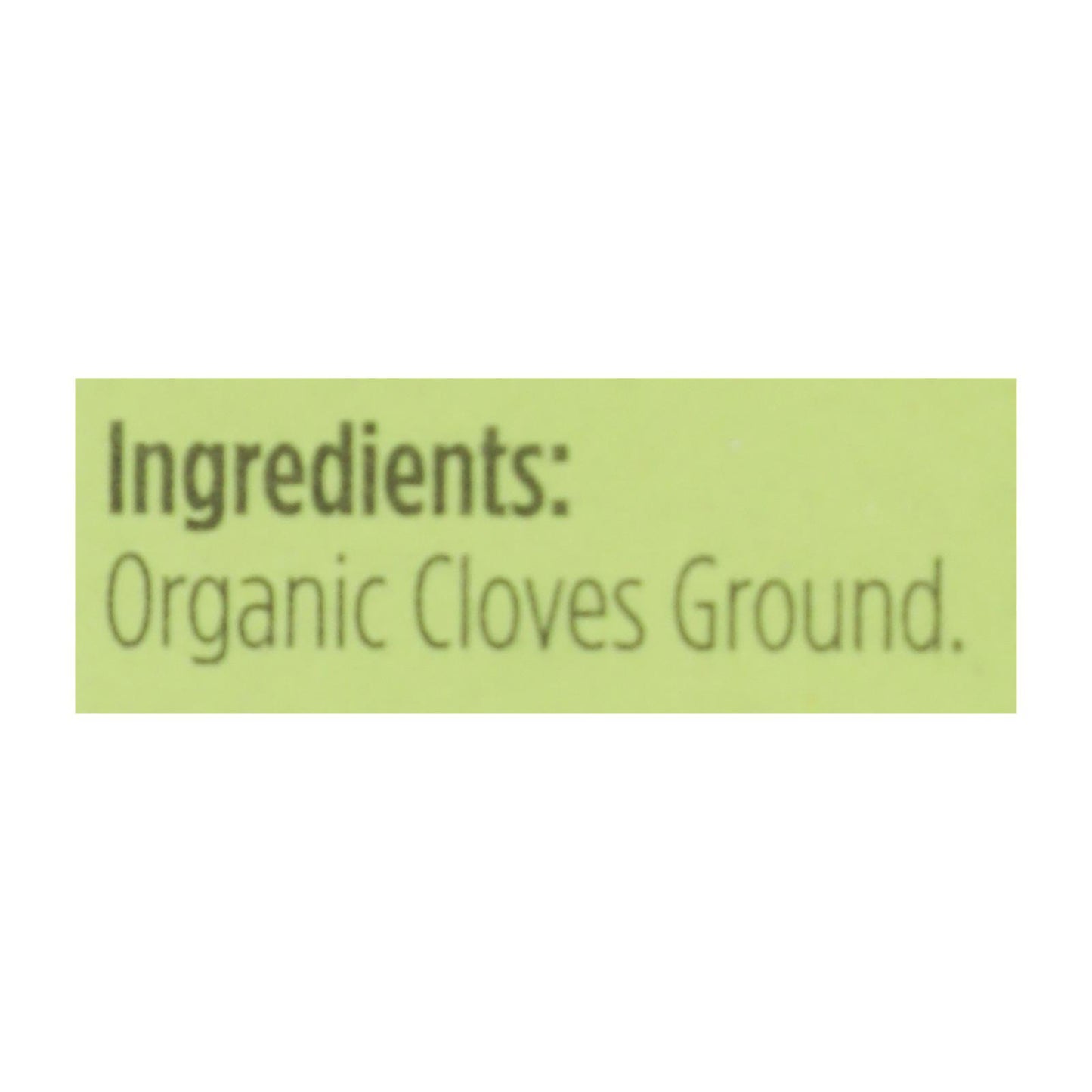 Spicely Organics - Organic Cloves - Ground - Case of 6 - 0.4 Ounce.