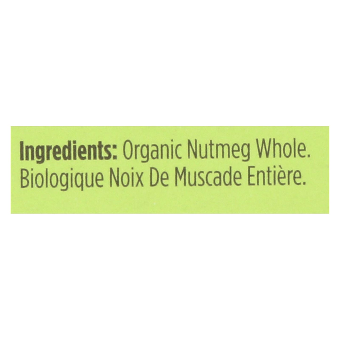 Spicely Organics - Organic Nutmeg - Whole - Case of 6 - 0.1 Ounce.