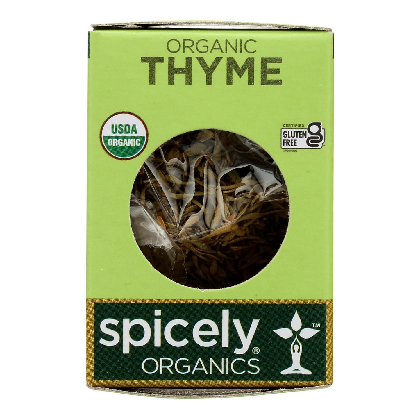 Spicely Organics - Organic Thyme - Case of 6 - 0.1 Ounce.