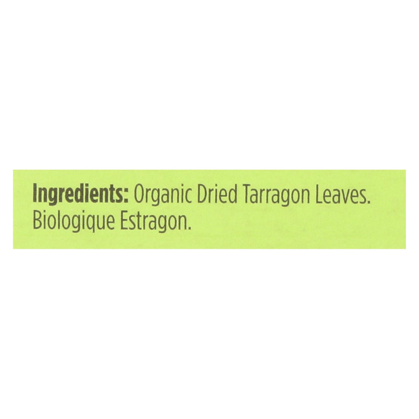 Spicely Organics - Organic Tarragon - Case of 6 - 0.1 Ounce.