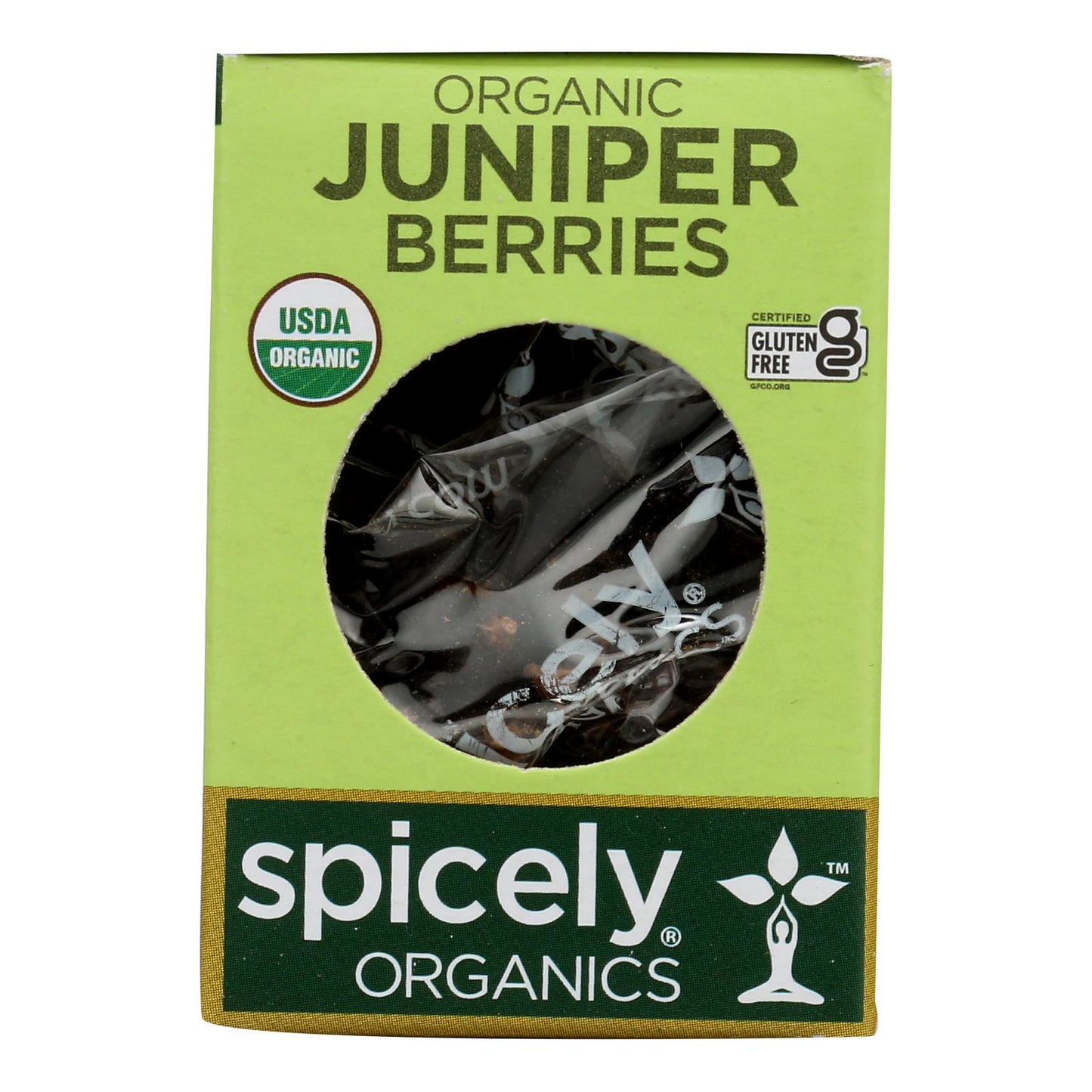 Spicely Organics - Organic Juniper Berries - Case of 6 - 0.2 Ounce.