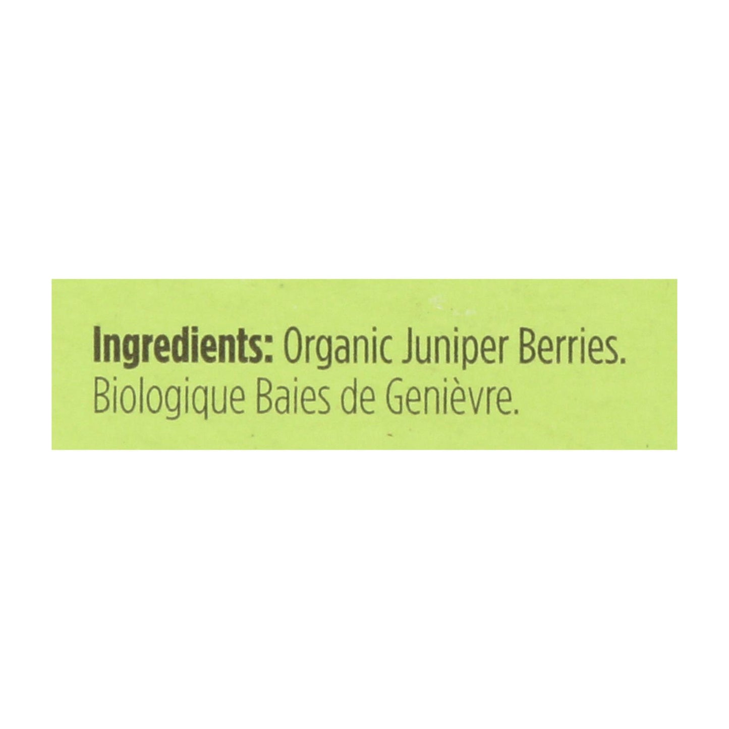 Spicely Organics - Organic Juniper Berries - Case of 6 - 0.2 Ounce.