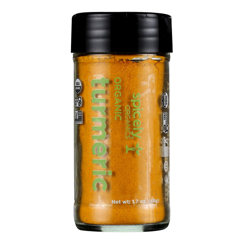 Spicely Organics - Organic Turmeric - Case of 3 - 1.7 Ounce.