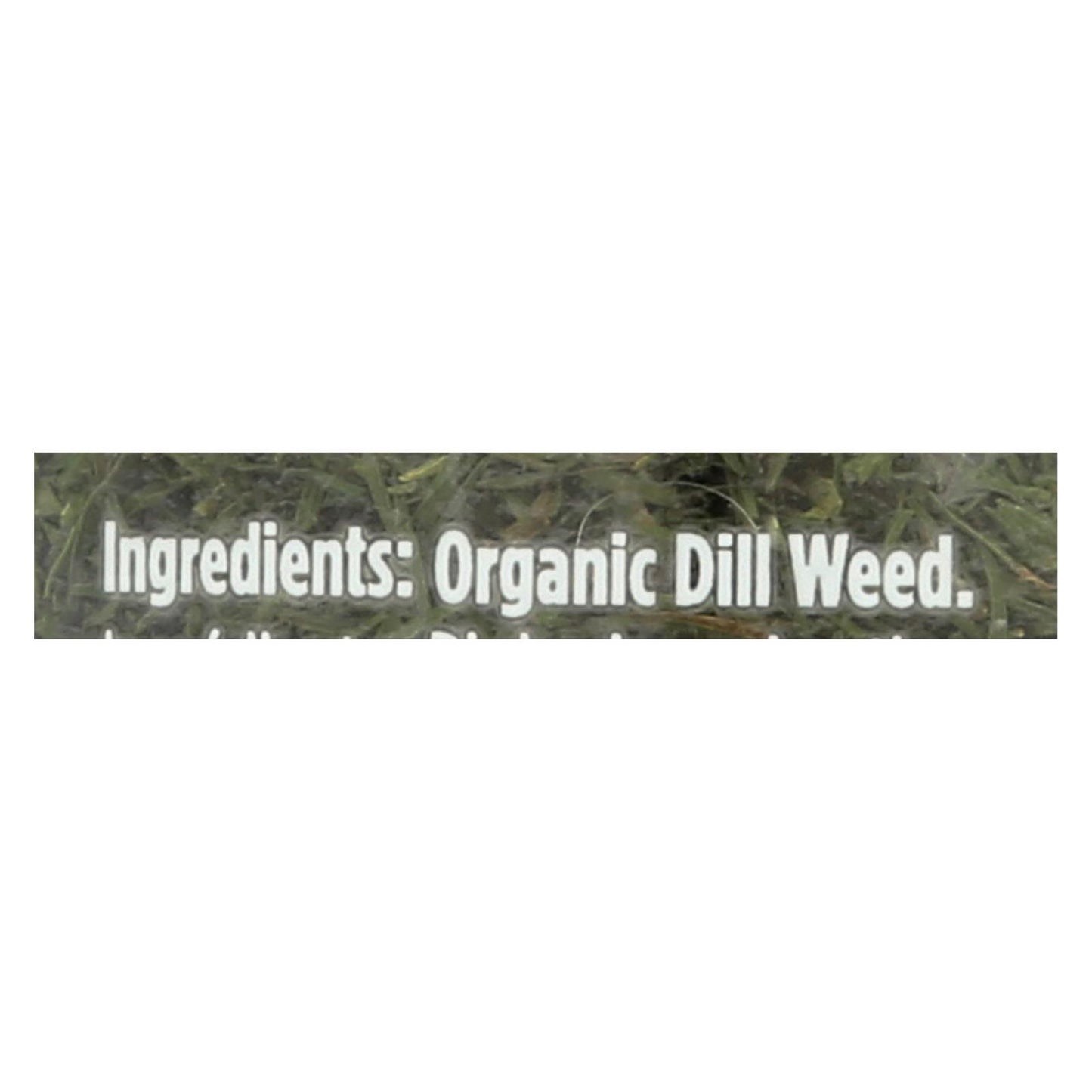 Spicely Organics - Organic Dill Weed - Case of 3 - 0.6 Ounce.