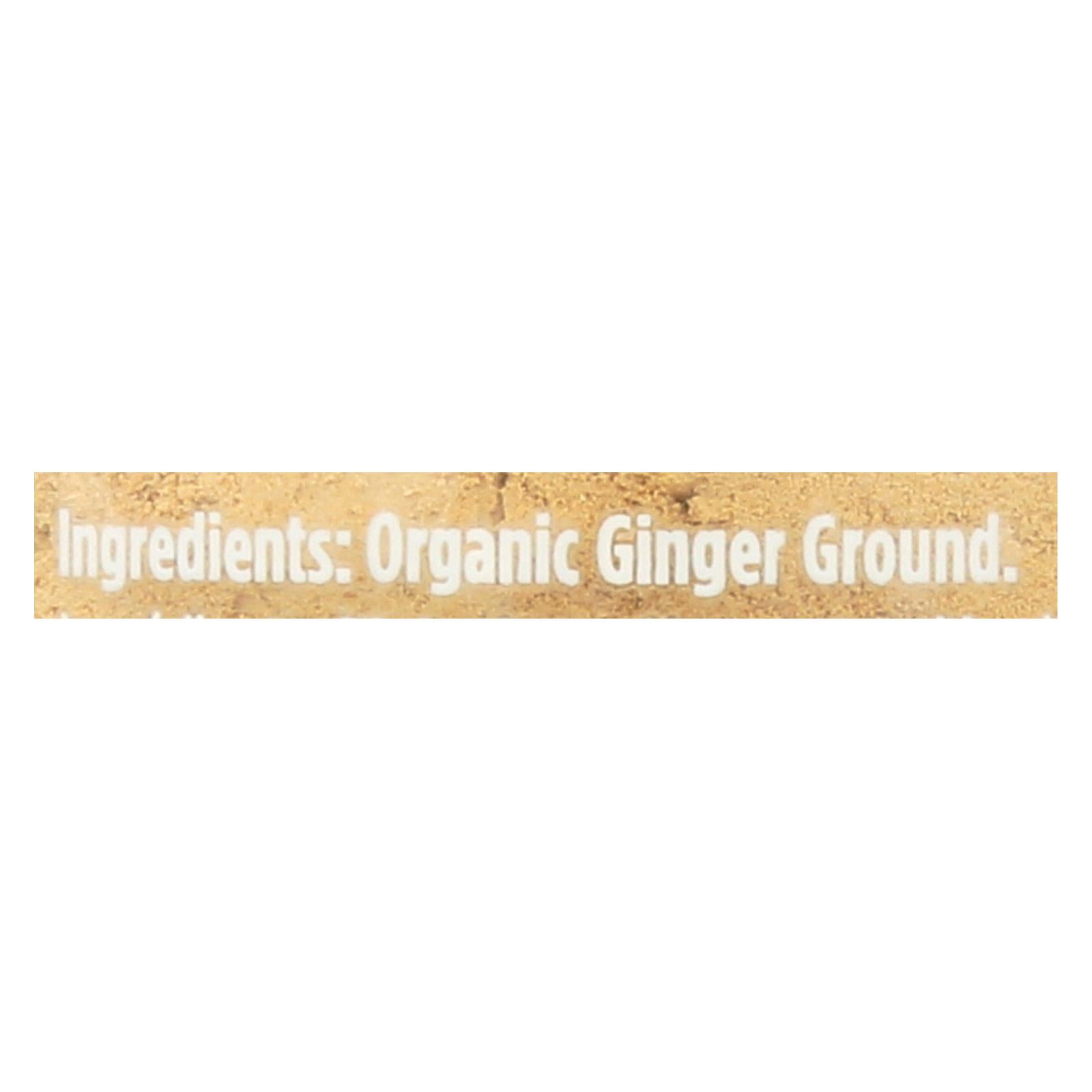 Spicely Organics - Organic Ginger - Ground - Case of 3 - 1.2 Ounce.
