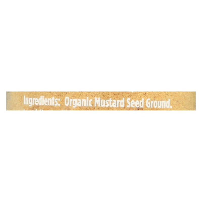 Spicely Organics - Organic Mustard - Ground - Case of 3 - 1.7 Ounce.