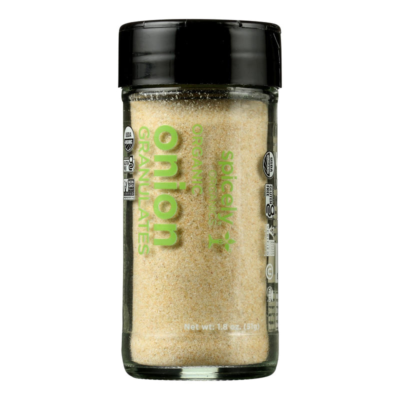 Spicely Organics - Organic Onion - Granulates - Case of 3 - 1.8 Ounce.