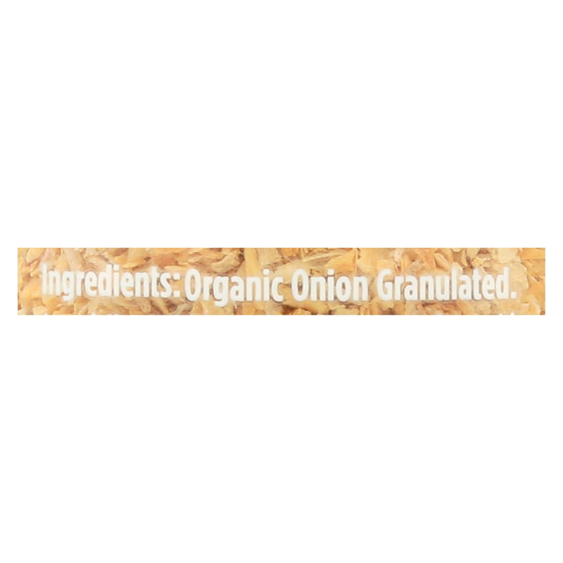 Spicely Organics - Organic Onion - Granulates - Case of 3 - 1.8 Ounce.