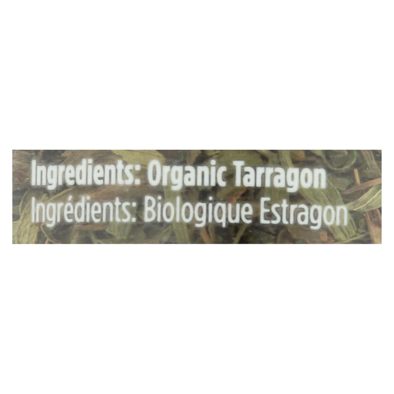 Spicely Organics - Organic Tarragon - Case of 3 - 0.4 Ounce.