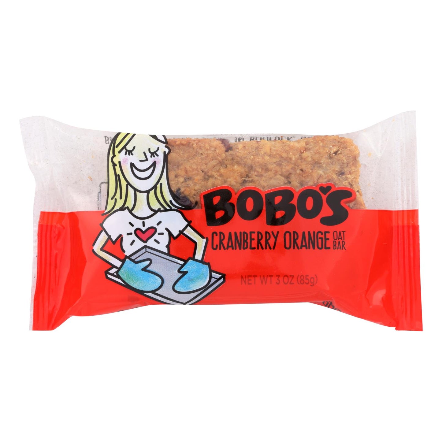 Bobo's Oat Bars - All Natural - Cranberry Orange - 3 Ounce Bars - Case of 12