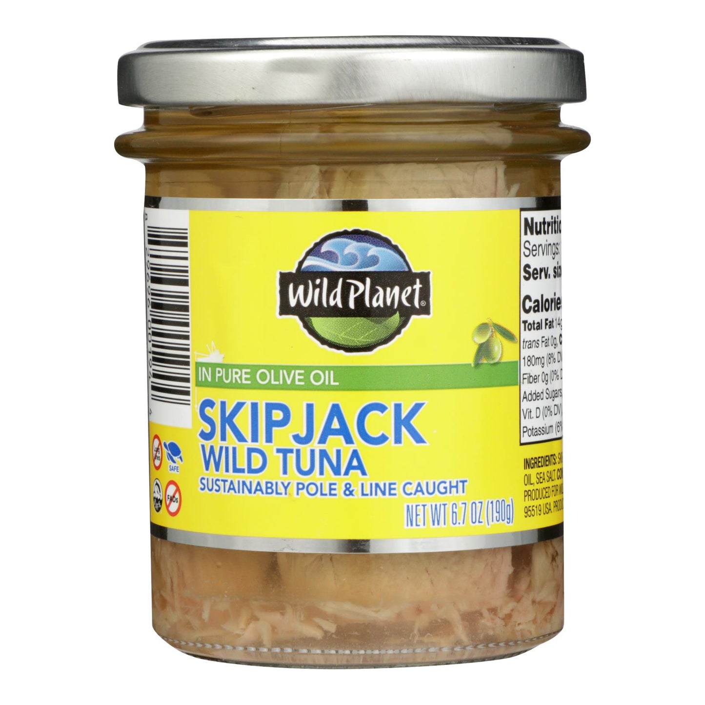 Wild Planet - Tuna Wild Skipjck Olvoil - Case of 6 - 6.7 Ounce