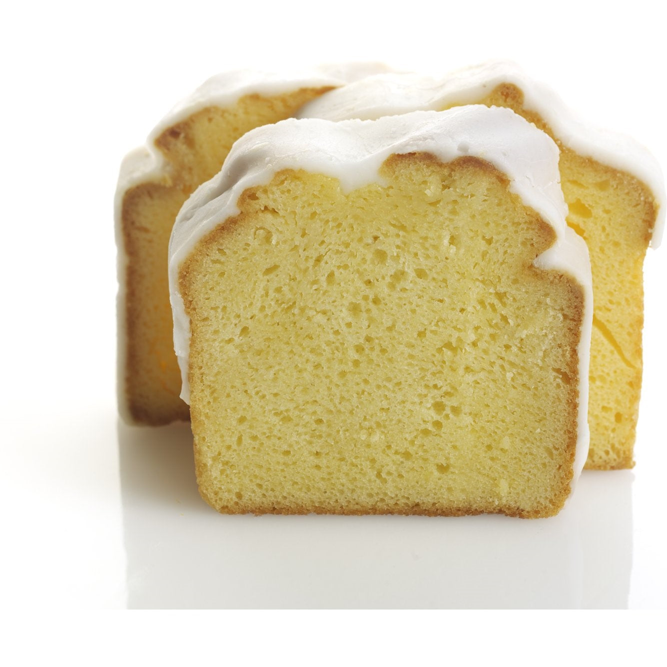 Pound Cake Iced Lemon Presliced 16 Each - 1 Per Case.