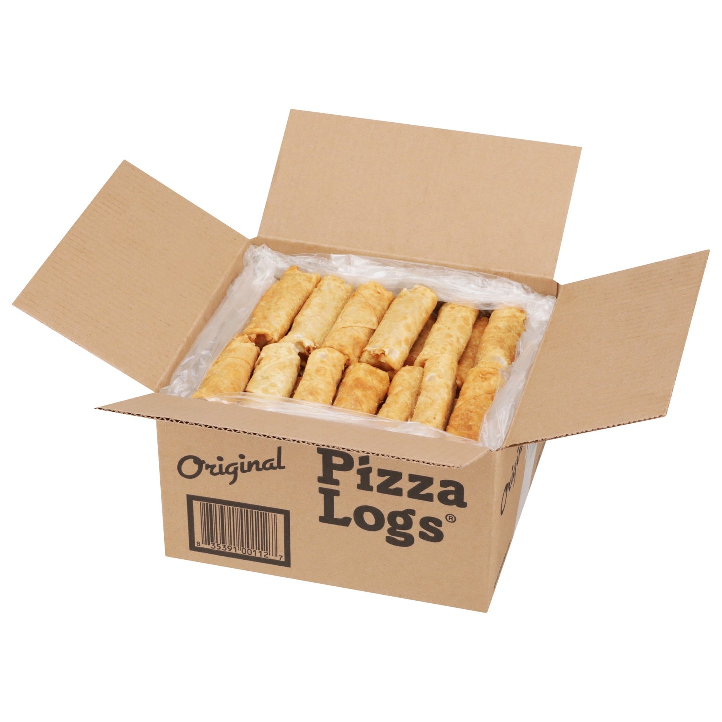 The Original Pizza Logs Cheese & Pepperoni Pizza Logs Fry Or Oven Now One Sku 72 Count Packs - 1 Per Case.