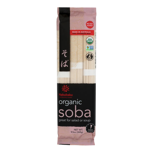 Hakubaku Organic Soba - Case of 8 - 9.52 Ounce.