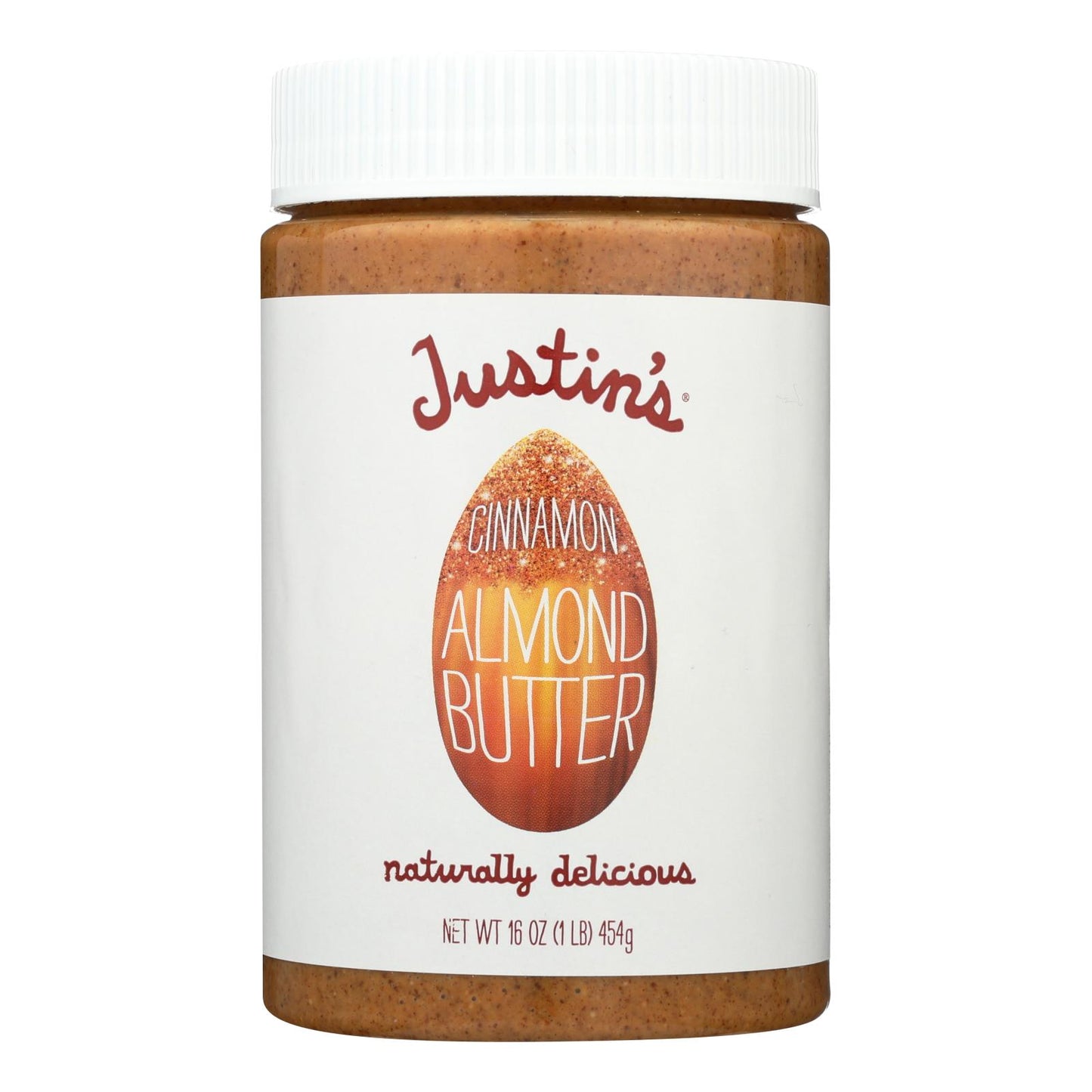 Justin's Nut Butter Almond Butter - Cinnamon - Case of 6 - 16 Ounce.