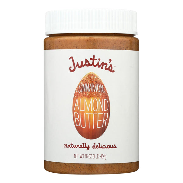 Justin's Nut Butter Almond Butter - Cinnamon - Case of 6 - 16 Ounce.