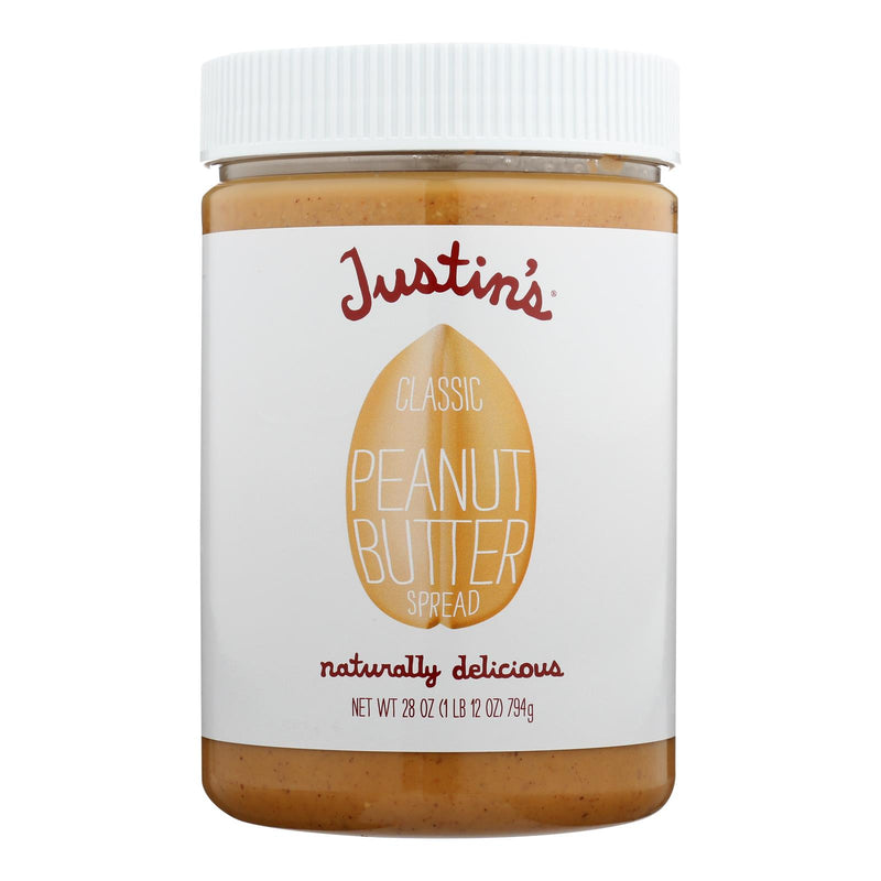 Justin's Nut Butter Peanut Butter - Classic - Case of 6 - 28 Ounce.