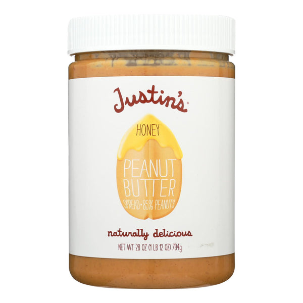 Justin's Nut Butter Peanut Butter - Honey - Case of 6 - 28 Ounce.