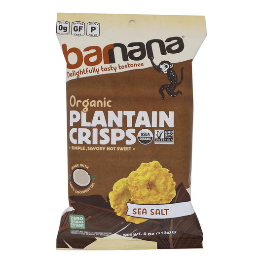 Barnana - Plantain Crisps Sea Salt - Case of 6-4 Ounce