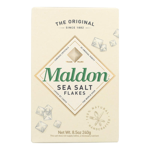 Maldon Flakes - Sea Salt - Case of 12 - 8.5 Ounce.