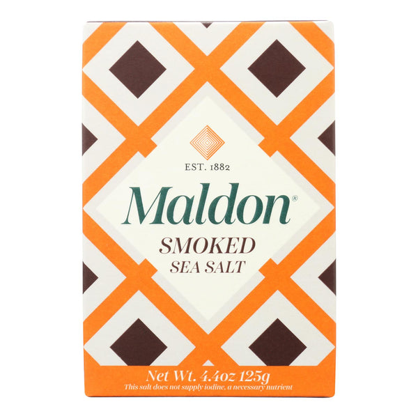 Maldon Flakes - Smoked Sea Salt - Case of 6 - 4.4 Ounce.