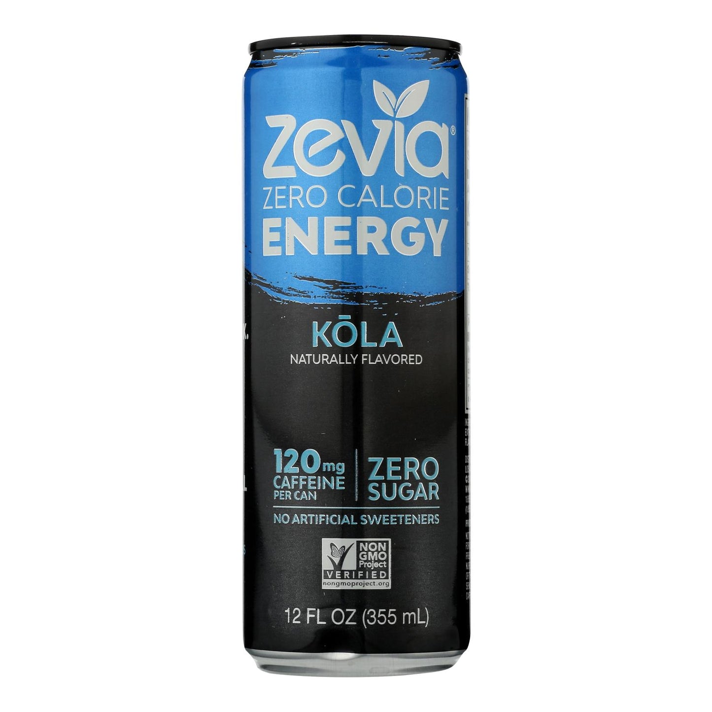 Zevia Zero Calorie Energy Drink - Cola - Case of 12 - 12 fl Ounce