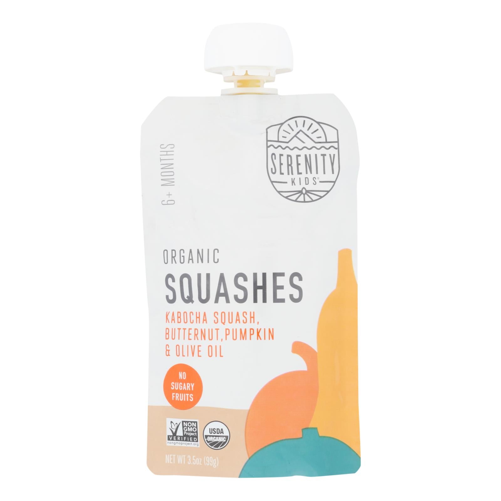 Serenity Kids Llc - Pouch Squashes - Case of 6 - 3.5 Ounce