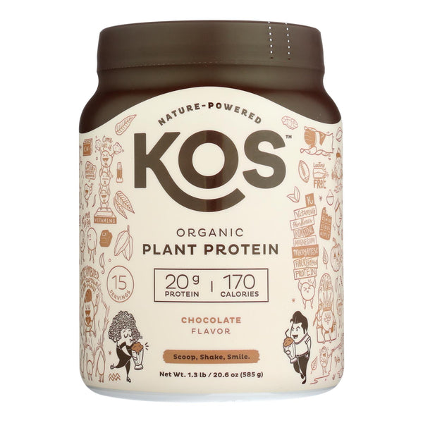 Kos - Protein Powder  Chocolate - 1 Each -19.6 Ounce