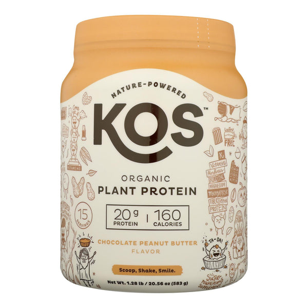 Kos - Plant Protein Chocolate Peanutbutter - 1 Each - 20.56 Ounce