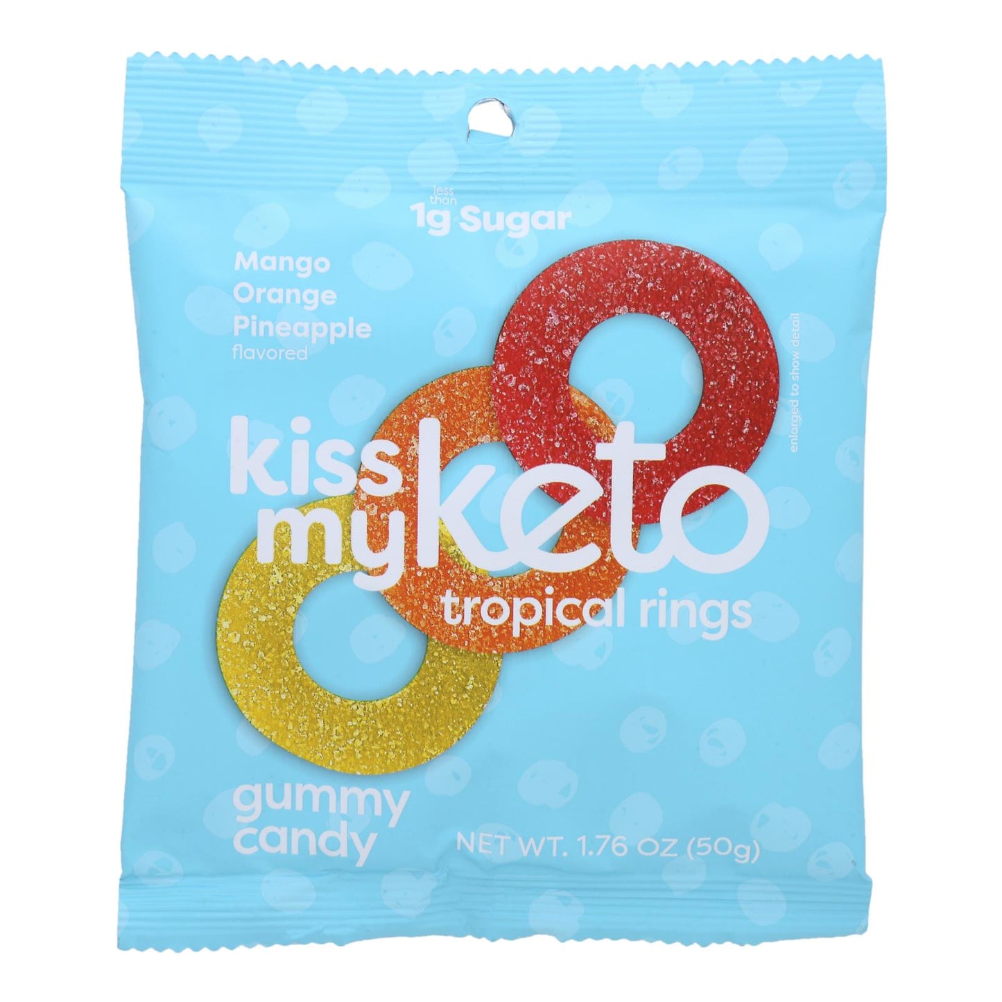 Kiss My Keto - Keto Gummy Tropical Rings - Case of 6-1.76 Ounce