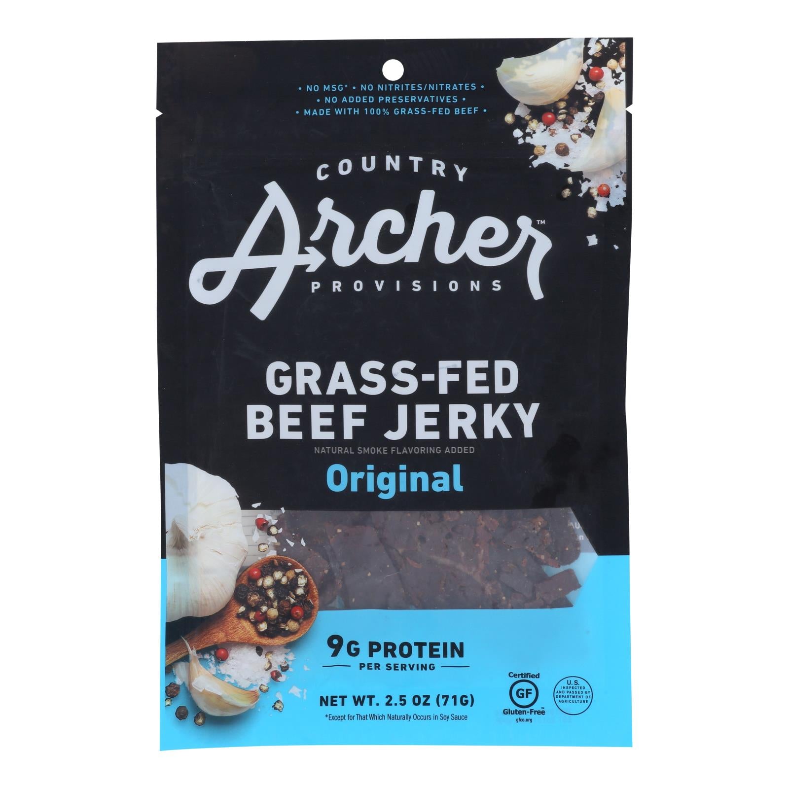 Country Archer - Jerky Original Beef - Case of 12-2.5 Ounce