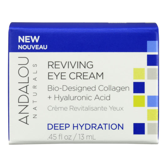 Andalou Naturals - Eye Cream Dp Hyd Reviving - 1 Each-.45 Fluid Ounce