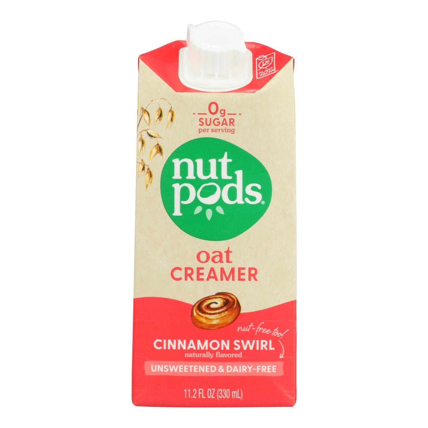 Nutpods - Crmr Oat Unswt Cinnamon Swrl - Case of 12-11.2 Fluid Ounce