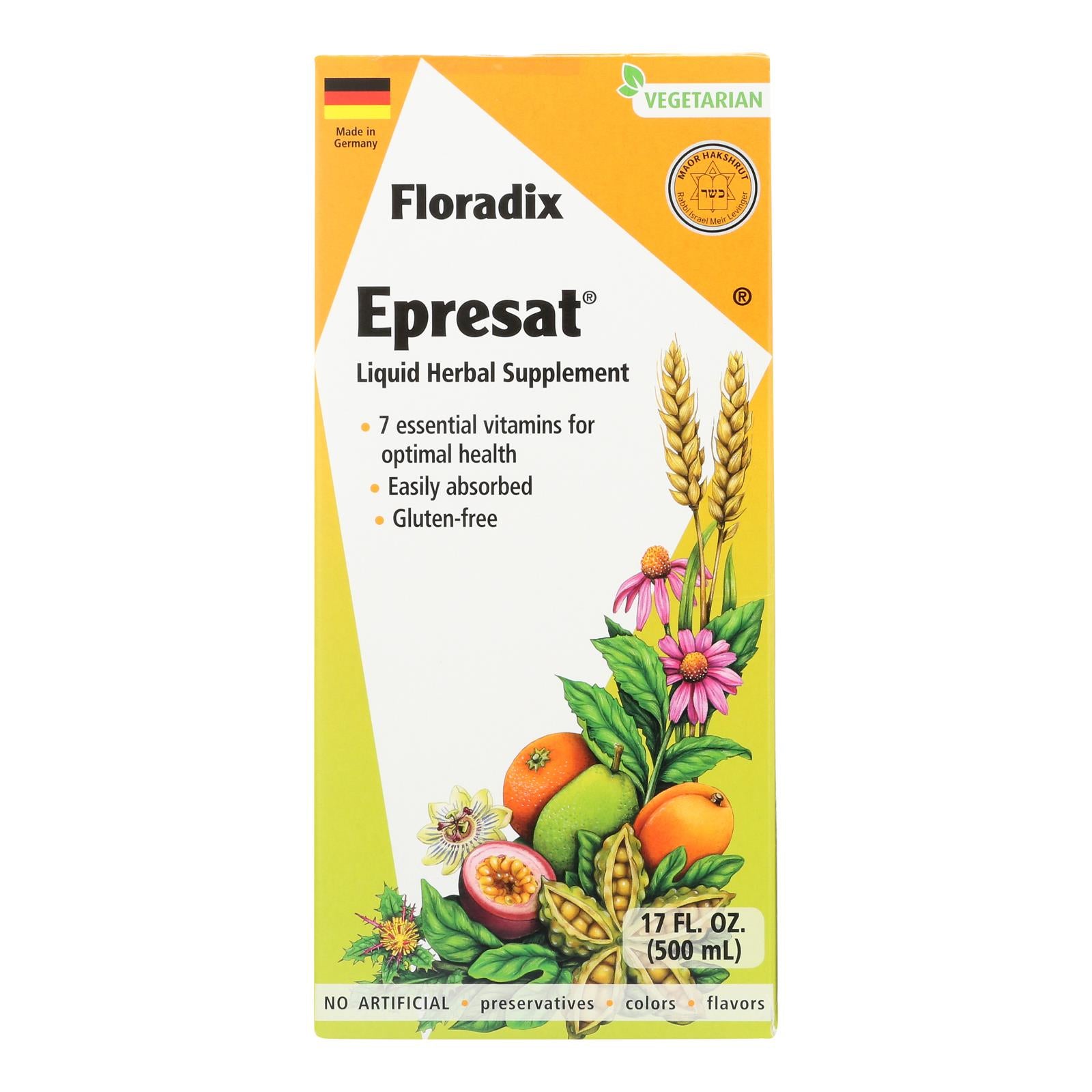 Floradix - Epresat Adlt Multivitamin - 1 Each 1-17 Fluid Ounce