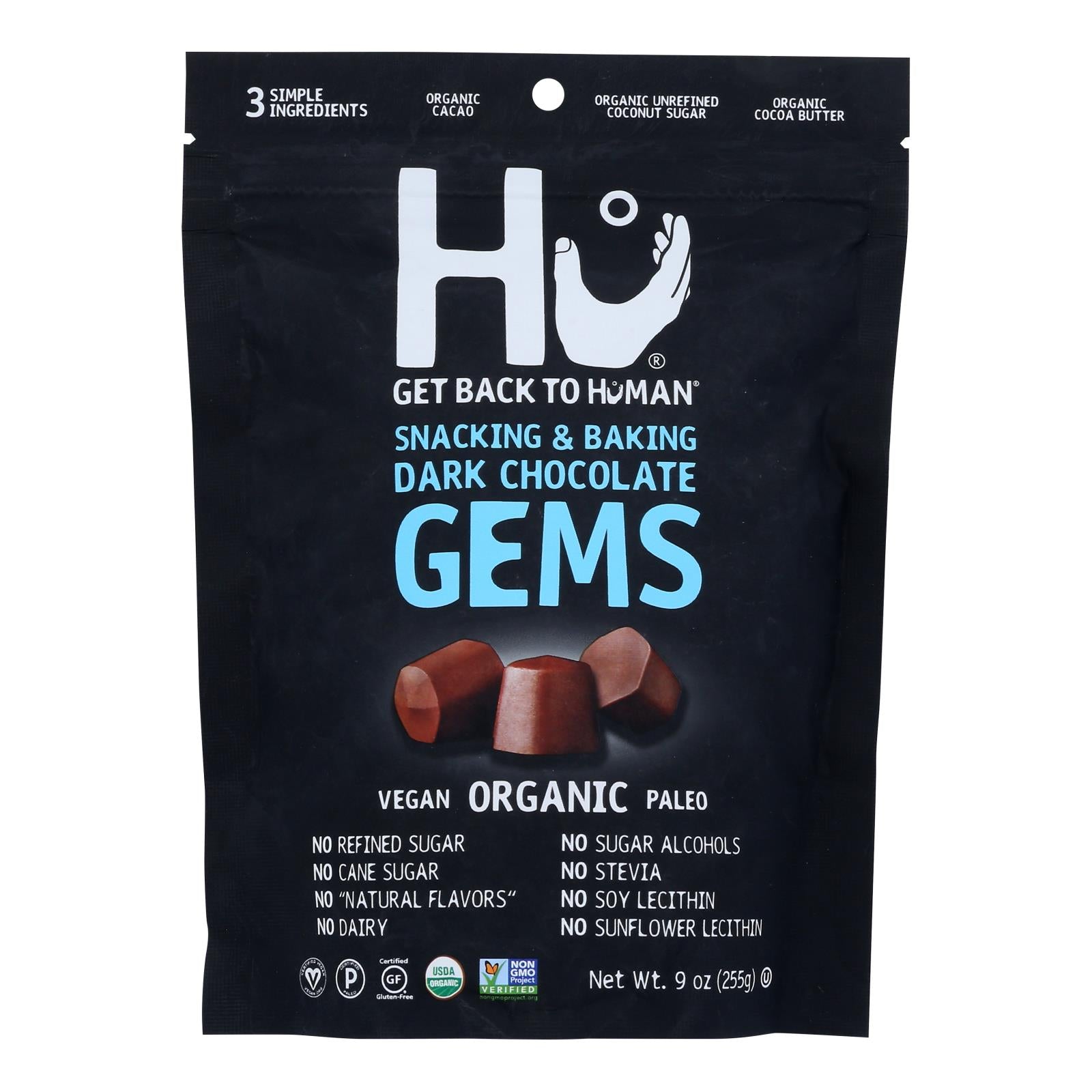 Hu - Gems Organic Dkchc Snkng/bkng - Case of 6-9 Ounce
