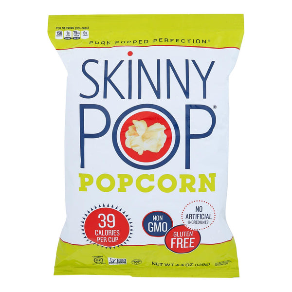 Skinny Pop Popcorn - Original - Case of 12 - 4.4 Ounce.